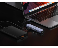 UGREEN Adapter CM475 Hub USB-C do 3x USB 3.0 RJ45 USB-C PD szary - 1488901 - zdjęcie 3